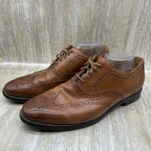 Cole Haan Men's Williams Wingtip Oxford Brittish Tan Shoes  C12915 Size 10.5 M